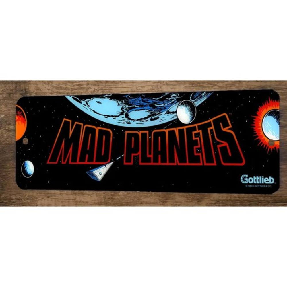 Mad‎ Planets Arcade 4x12 Metal Wall Video Game Marquee Banner Sign
